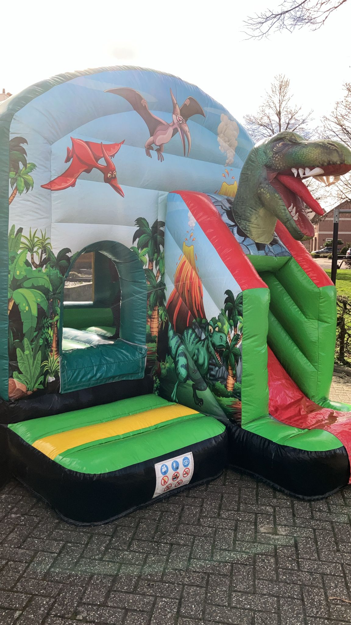Dinosaurus springkussen van FUNJUMPING