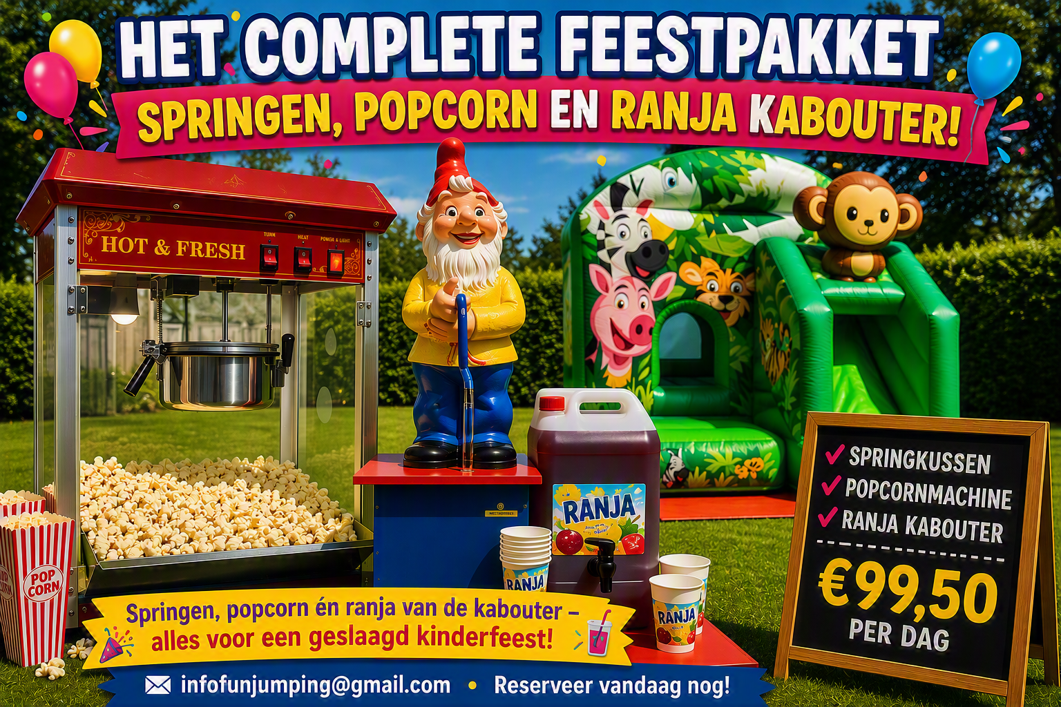 springkussen feestpakket